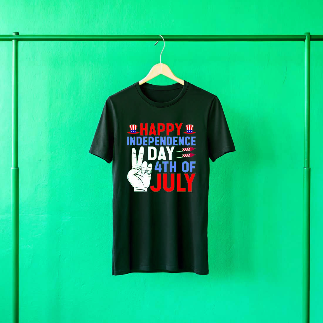 4th of July t shirt design cover image.