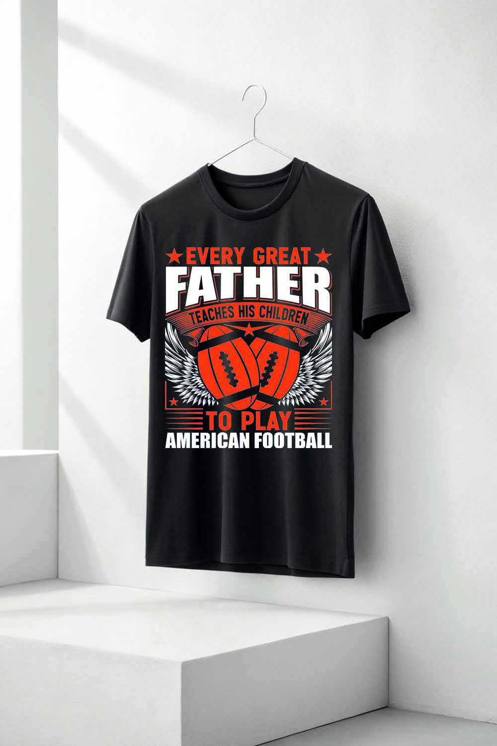 American Football T-shirt Design  pinterest preview image.