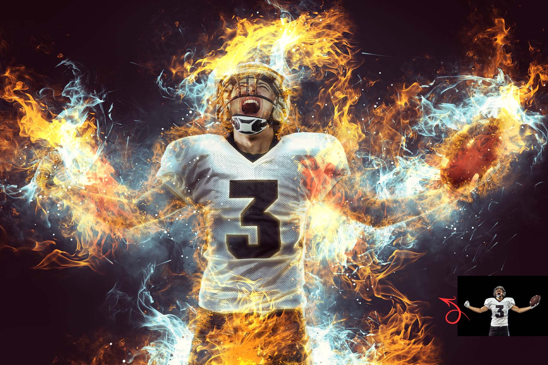 blazing energy photo effect 3 916