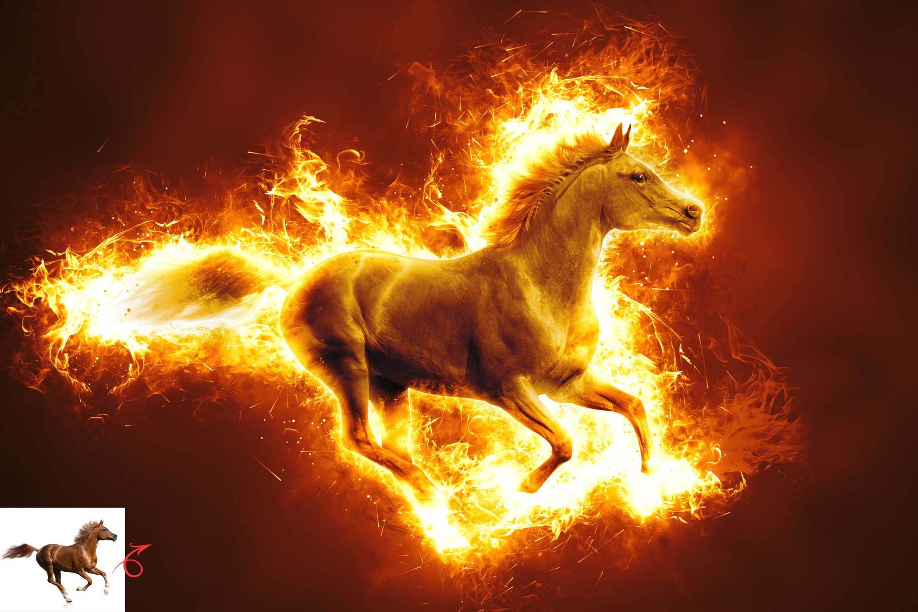blazing energy photo effect 9 71