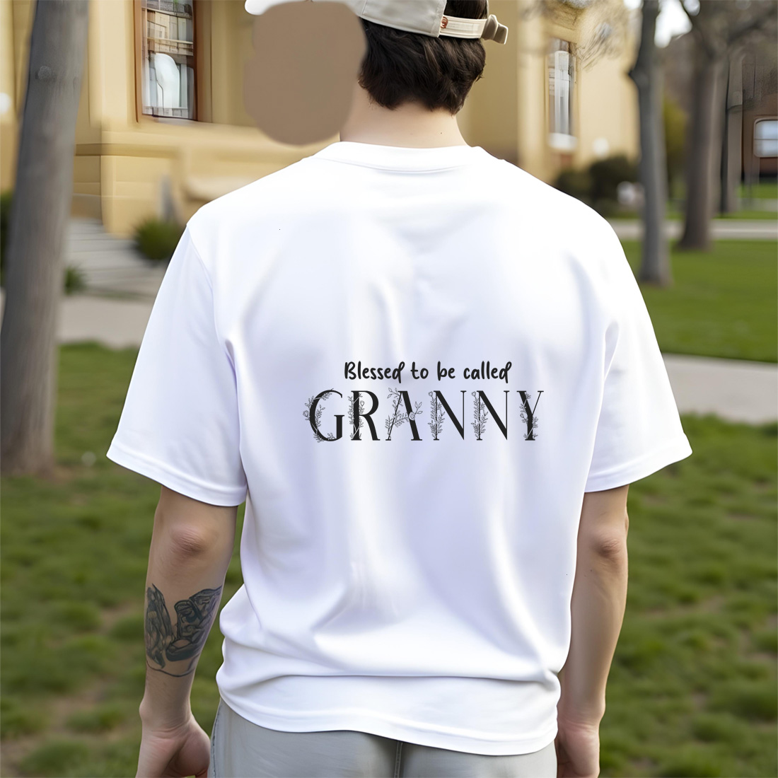 blessed to be called granny floral quote design for t shirts mugs and home decor cool grandma gifts. graphic design. 6 t shirt mock up 944
