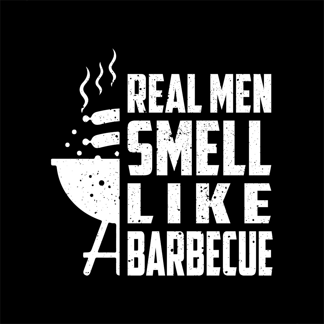 Bold graphic tee for grill masters who love the smell of barbecue BBQ graphic design preview image.