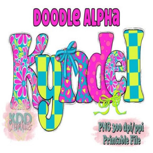 Bright Alpha Doodle Letters cover image.
