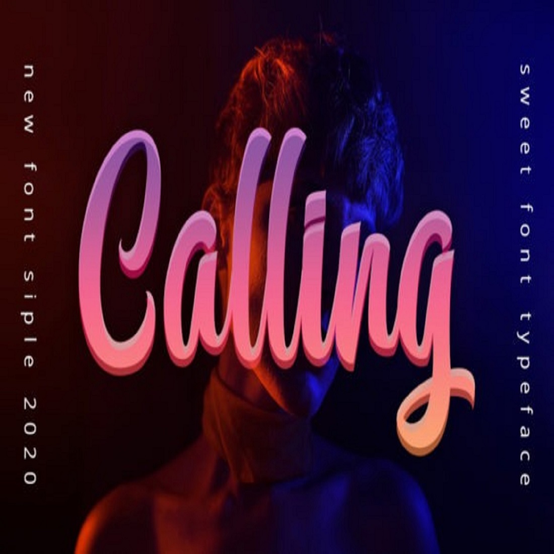 Calling Font preview image.
