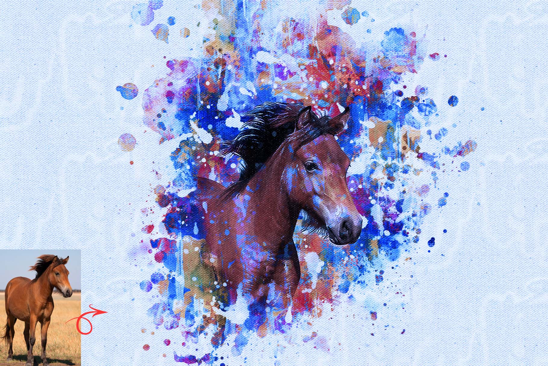 canvabrush art photoshop action 5 610