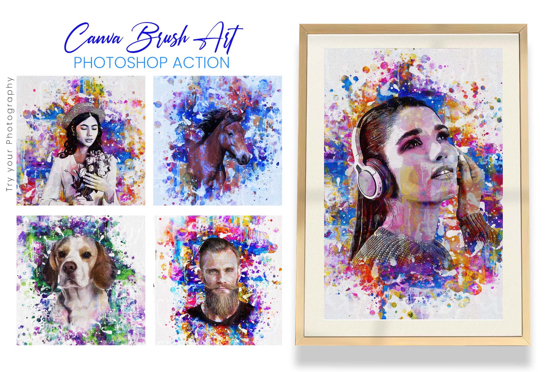 canvabrush art photoshop action 790