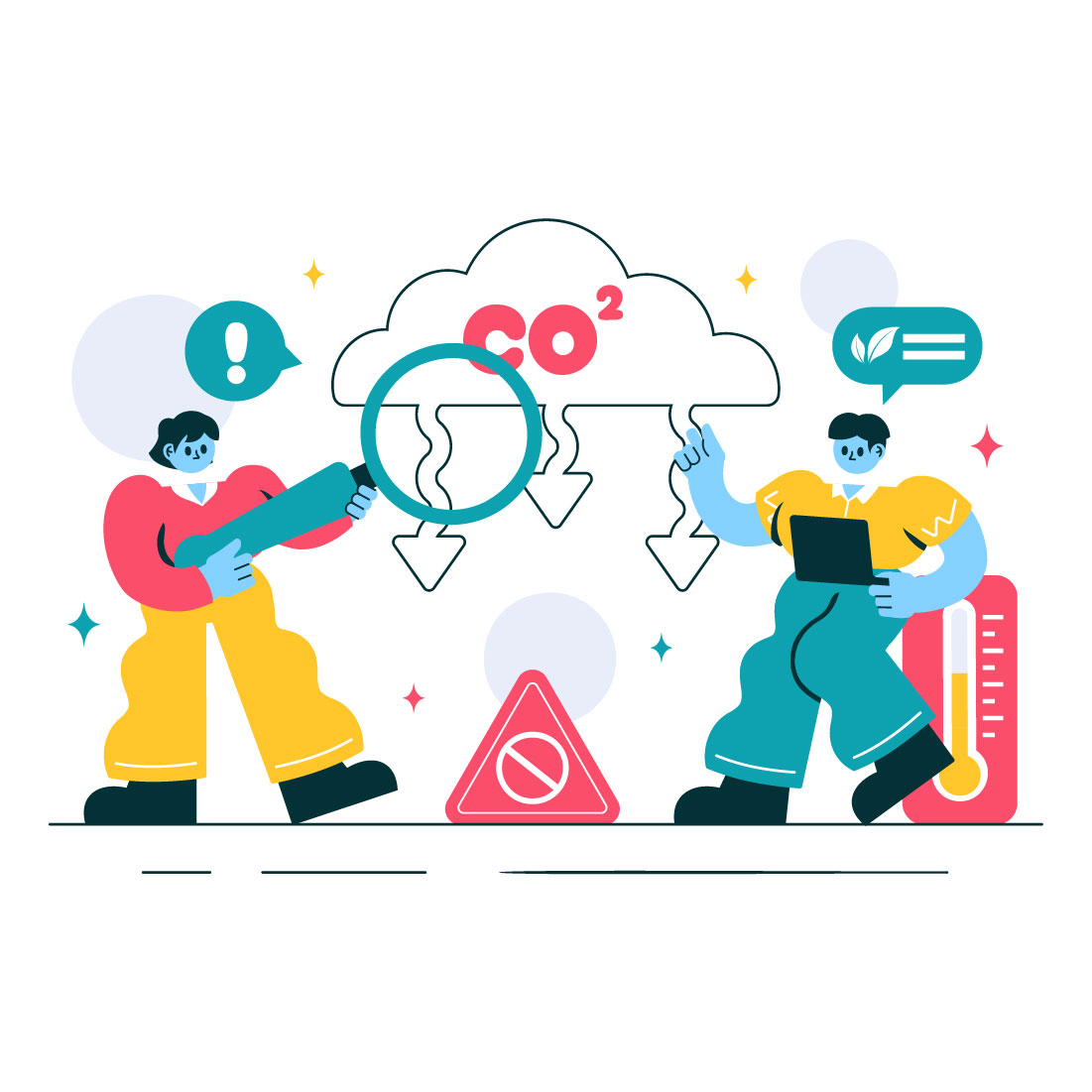 12 Carbon Dioxide or CO2 Illustration cover image.