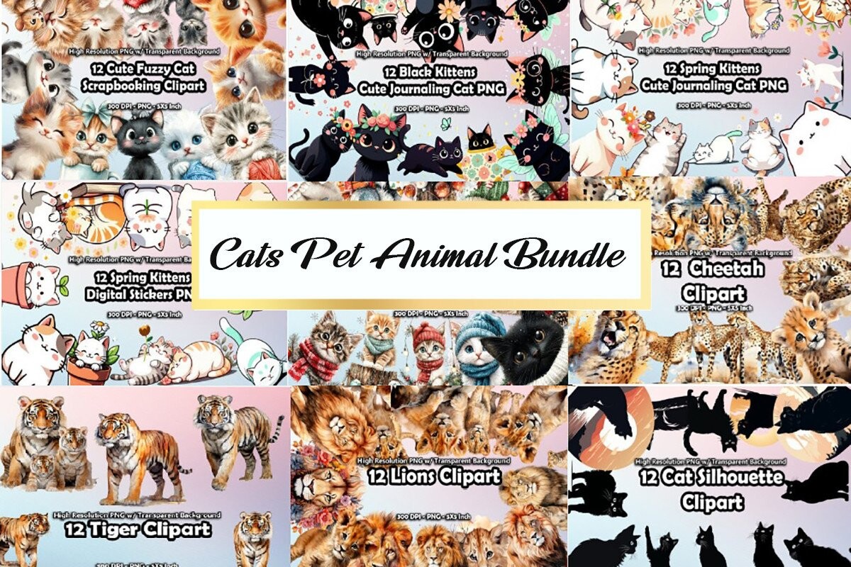 cats pet animal bundle bundles 125430413 1 986