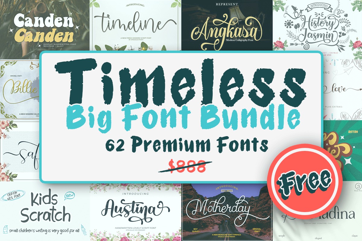 Timeless Big Font Bundle - MasterBundles