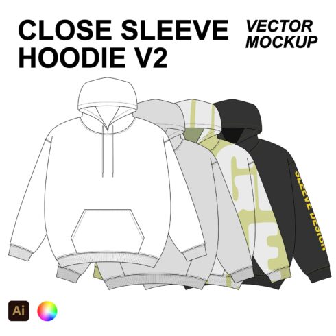 Hoodie Vector Fashion Flat cover image.