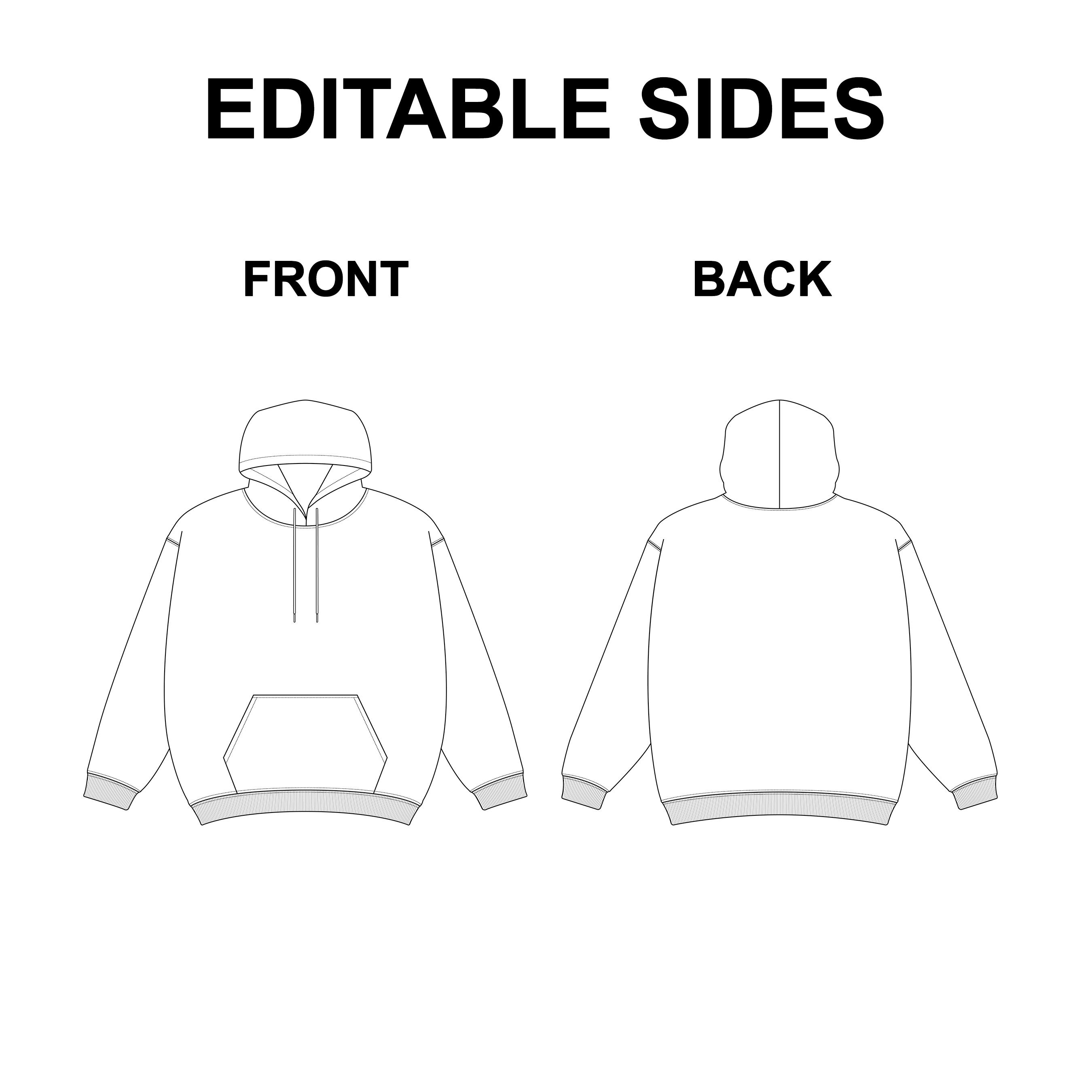 Hoodie Vector Fashion Flat preview image.