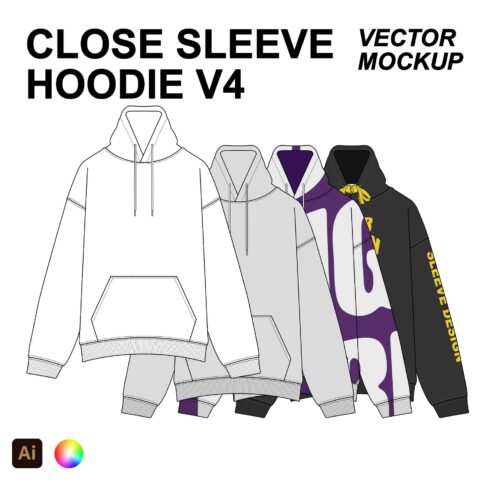 Hoodie Vector Mockup Template cover image.