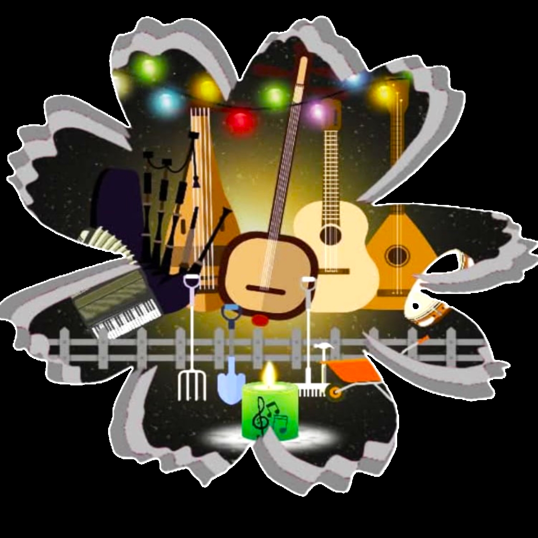 Music Fest Sticker Art preview image.