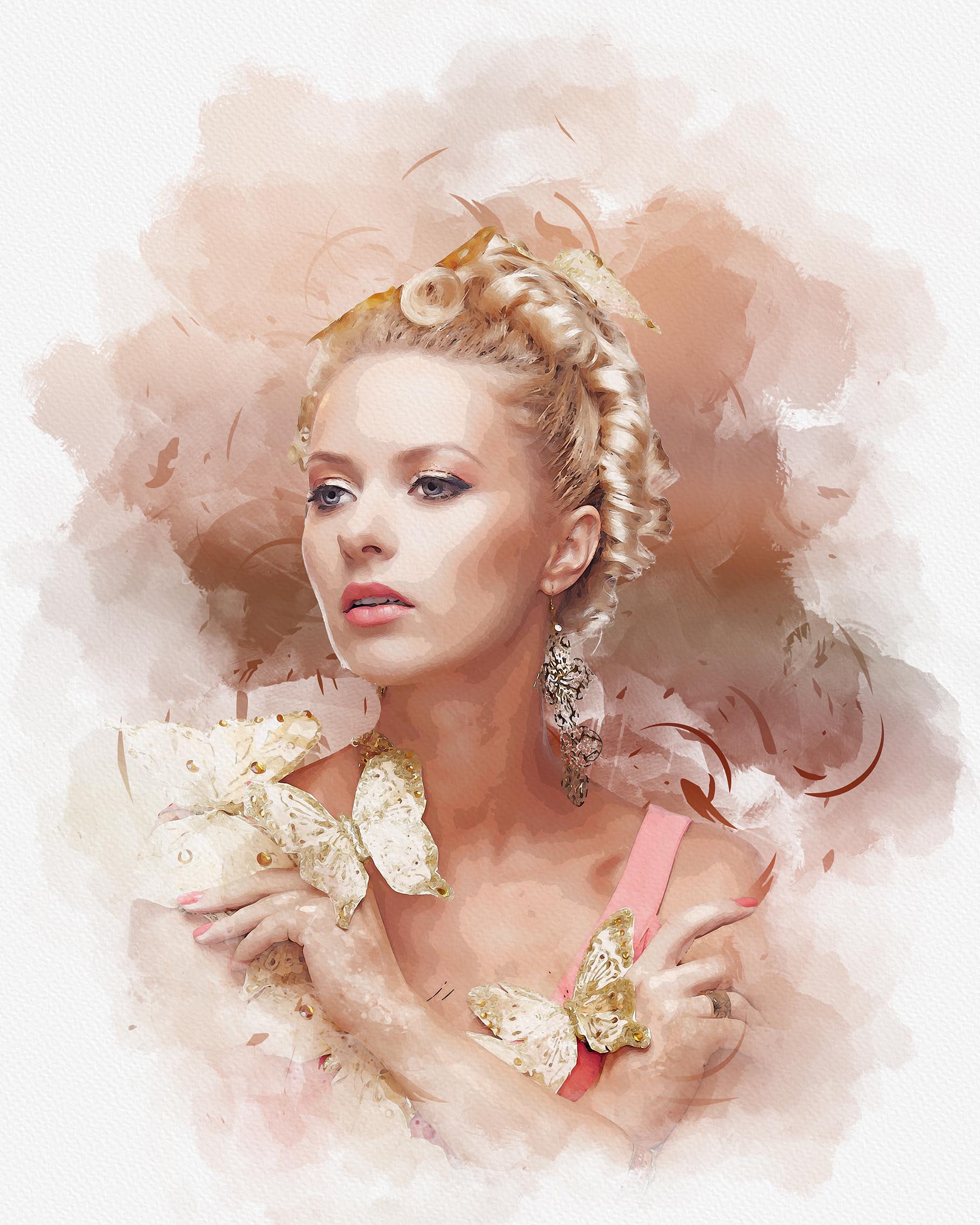 coustome watercolor art d 91