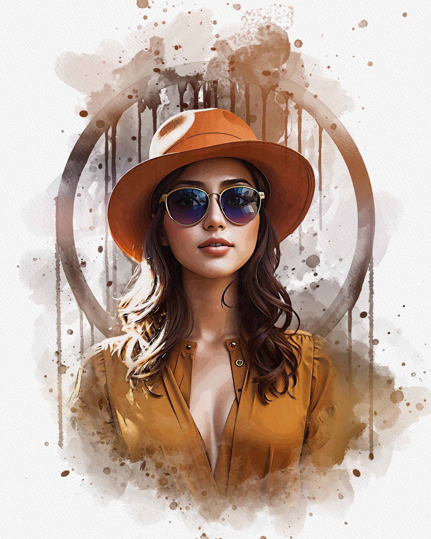 coustome watercolor art g 812