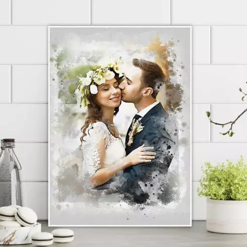 Wedding Watercolor Brush Art cover image.