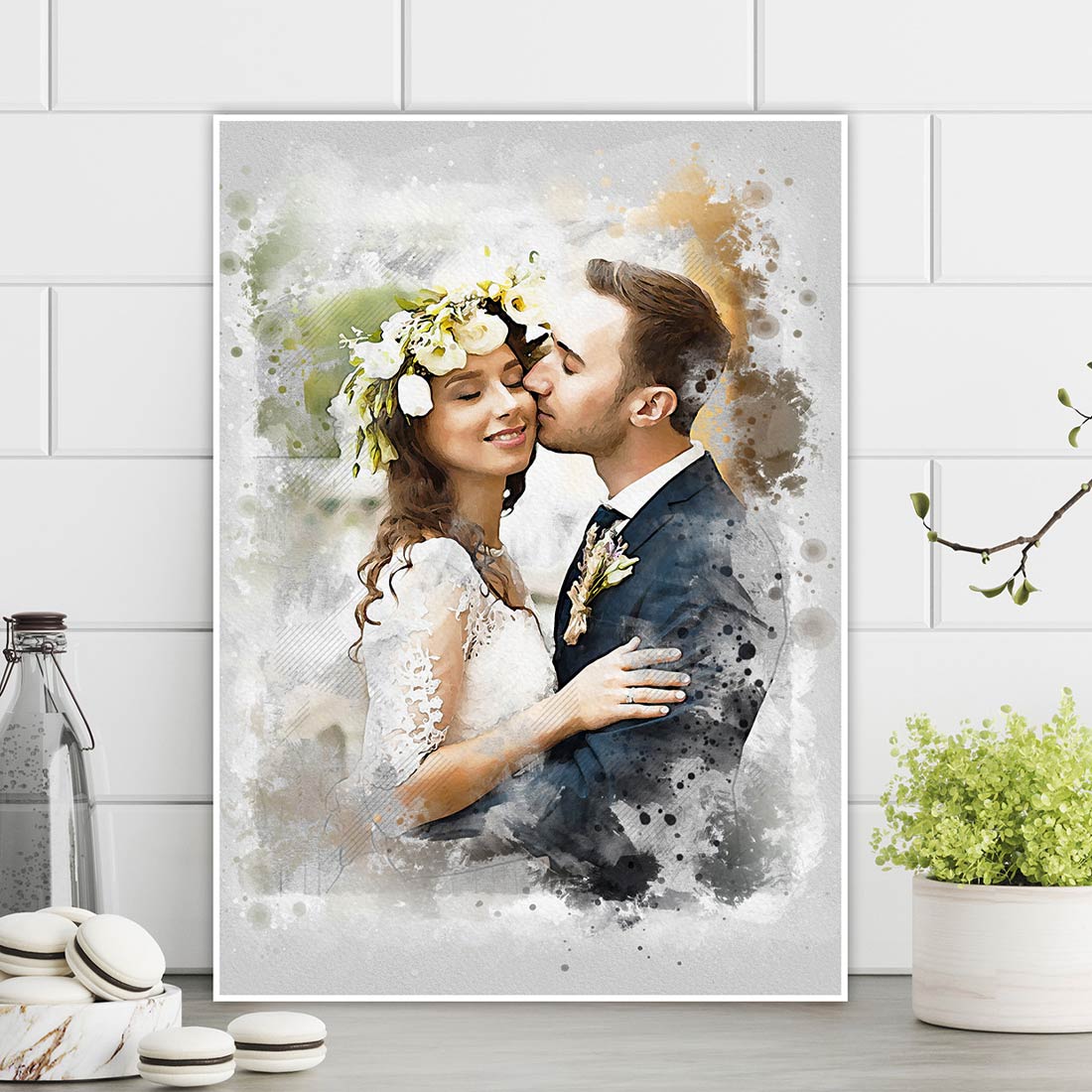 Wedding Watercolor Brush Art cover image.