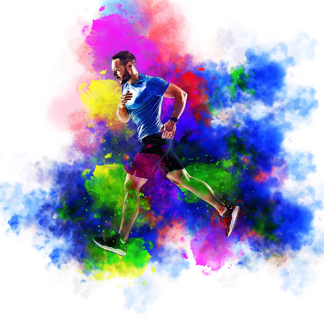 Spectrum Elegance Photoshop Action preview image.