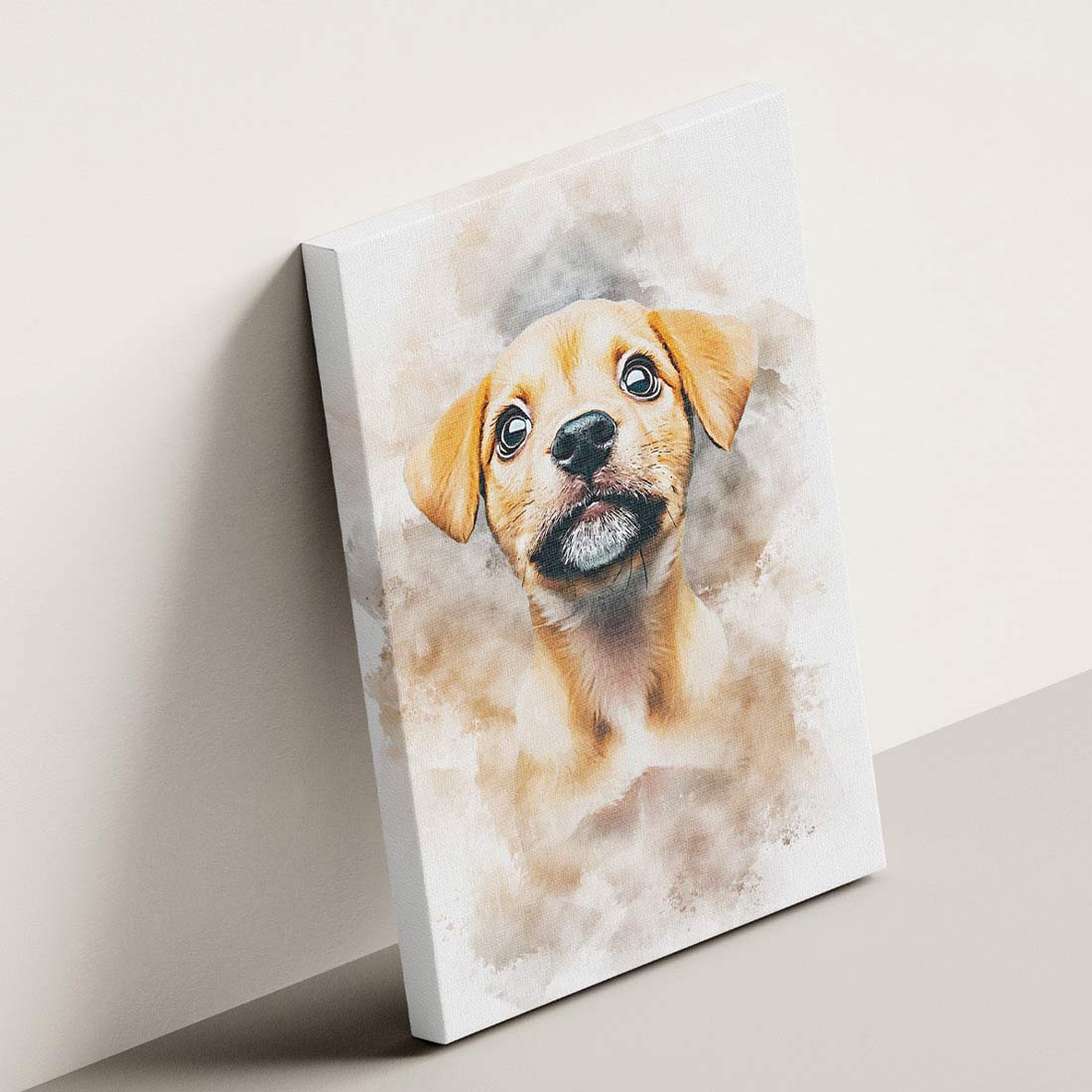 Custom Watercolor Pet Template preview image.