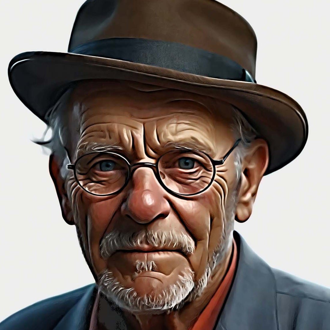 Real Oil Paint Photo Action preview image.
