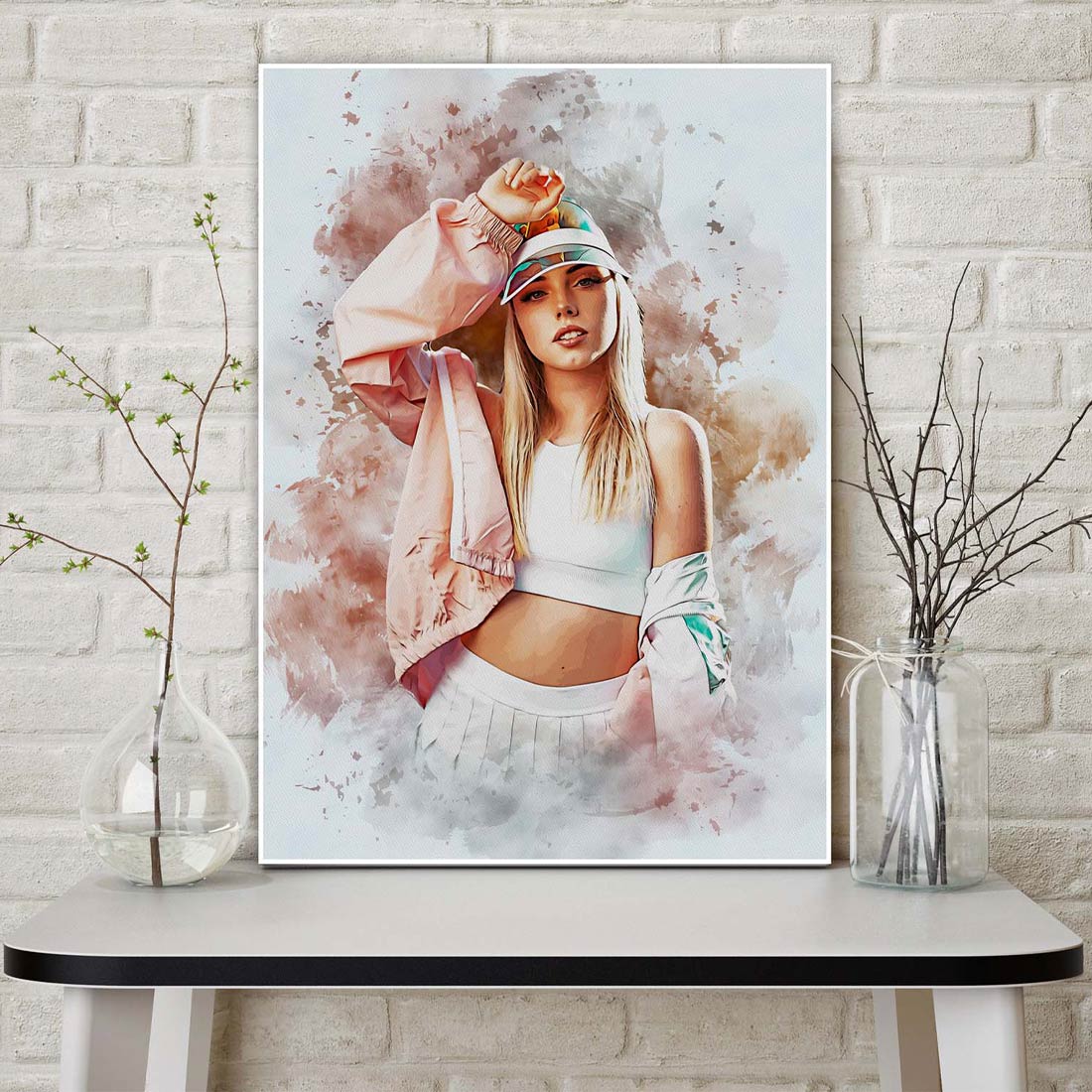Watercolor Fashion & Portrait Effect preview image.