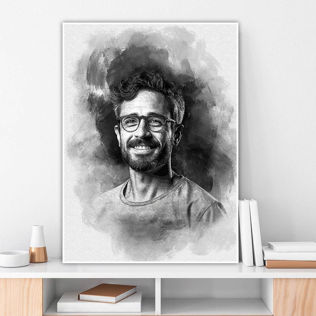 Monochrome Sketch Art Photo Effect preview image.