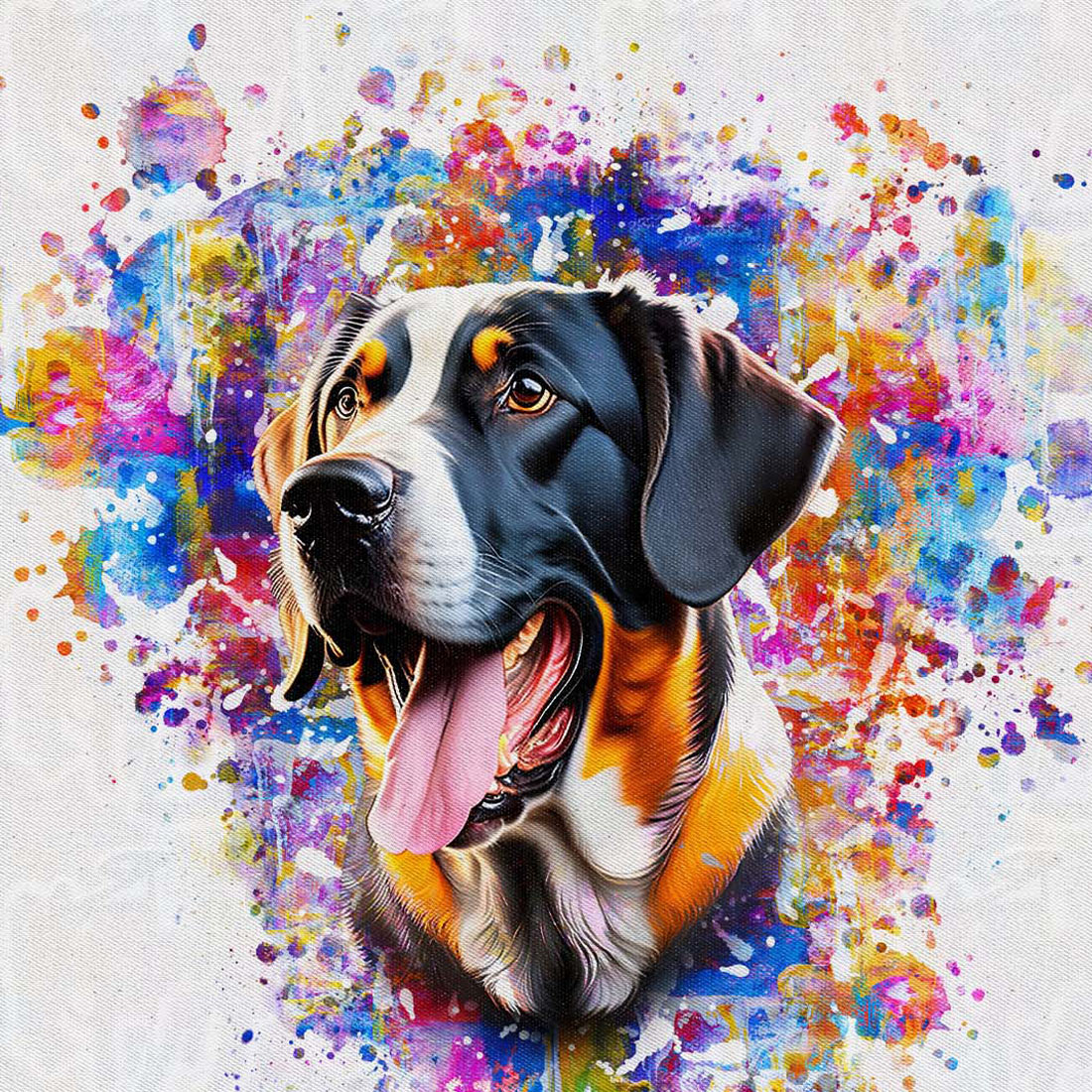 Canvas Brush Art Photoshop Action preview image.