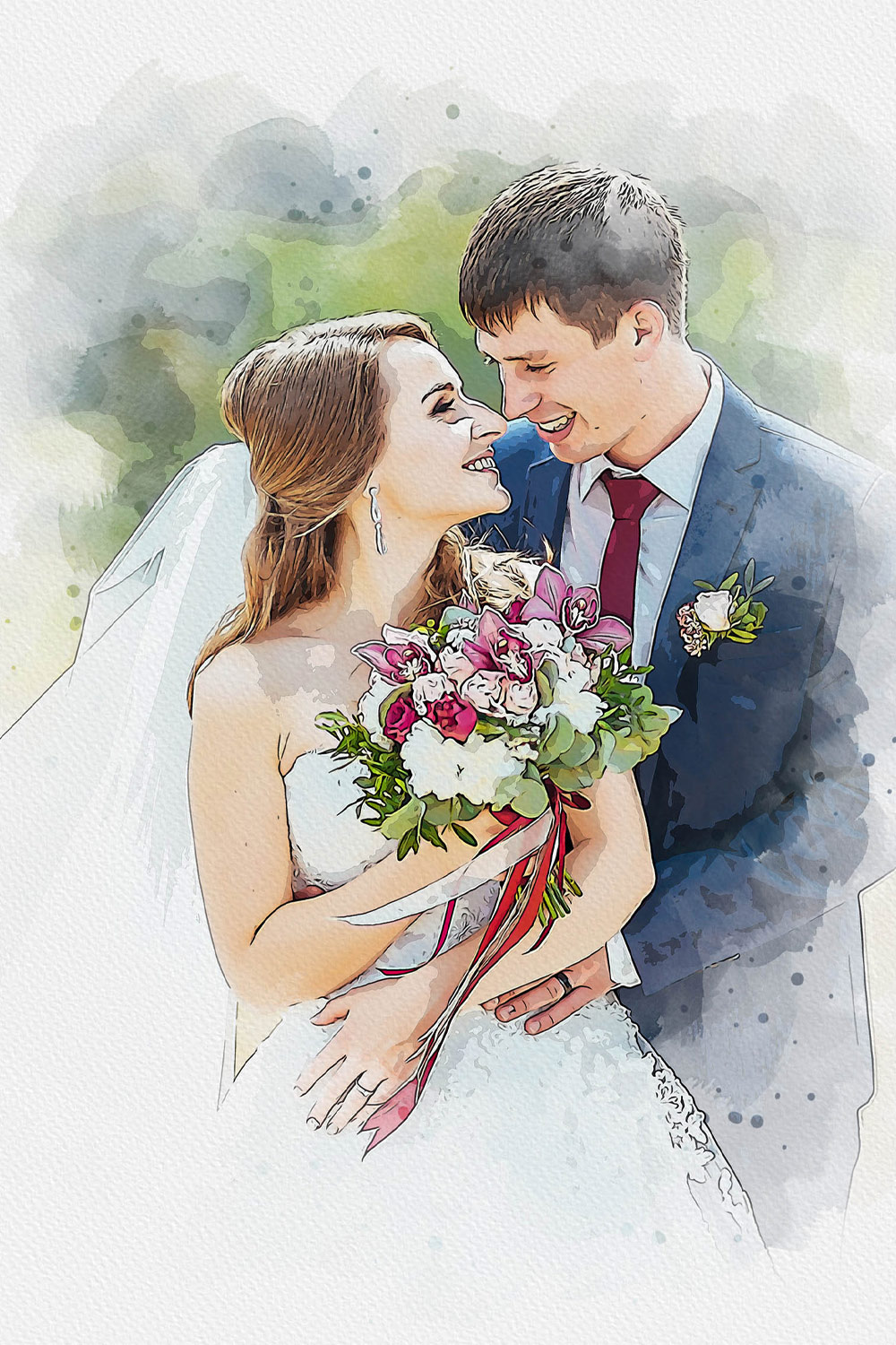 Design Your Wedding Memories in Art pinterest preview image.