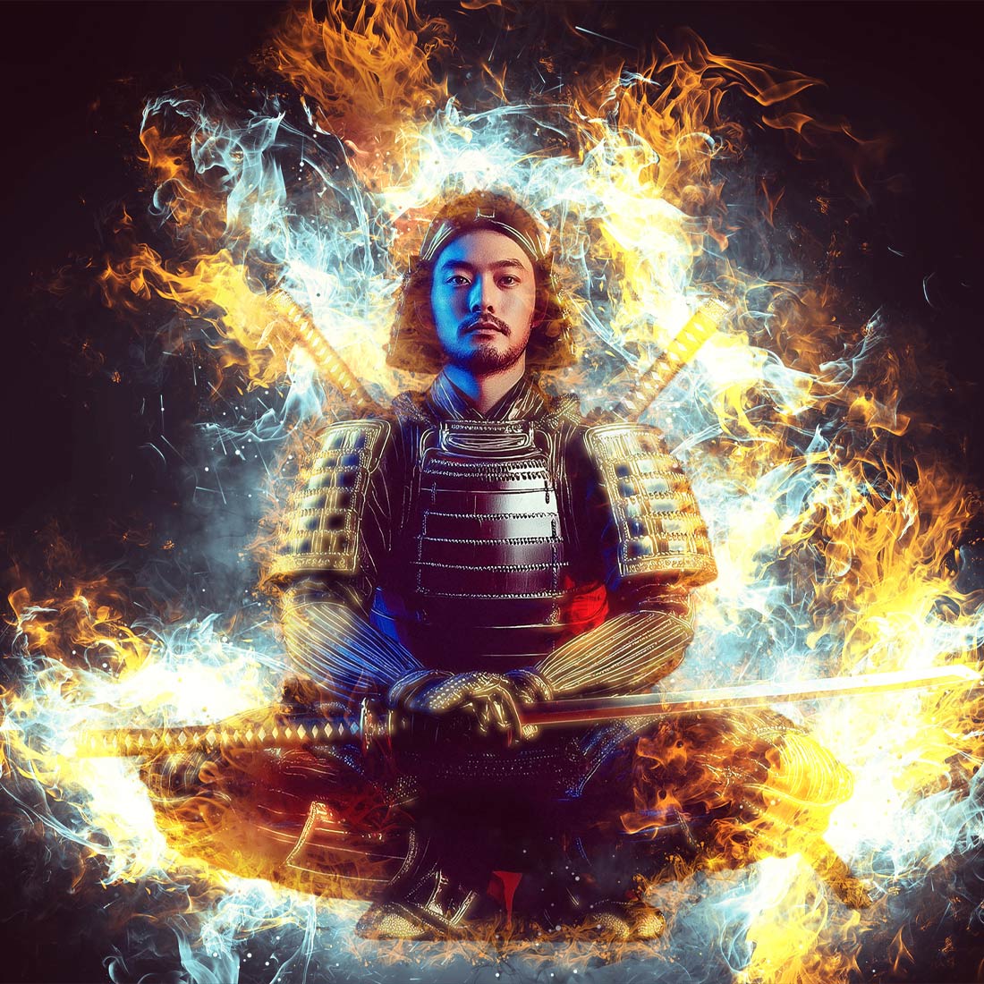 Blazing Energy Photo Effect Action preview image.
