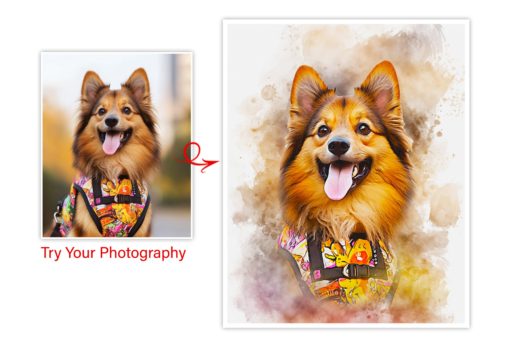 custom watercolor pet portrait templat 3 580
