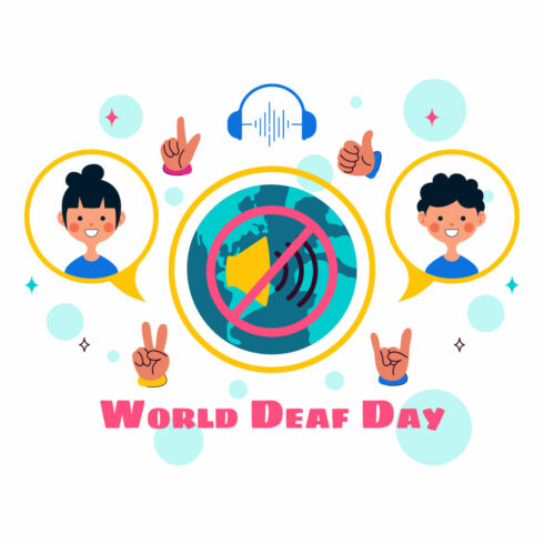 10 World Day of the Deaf Illustration cover image.