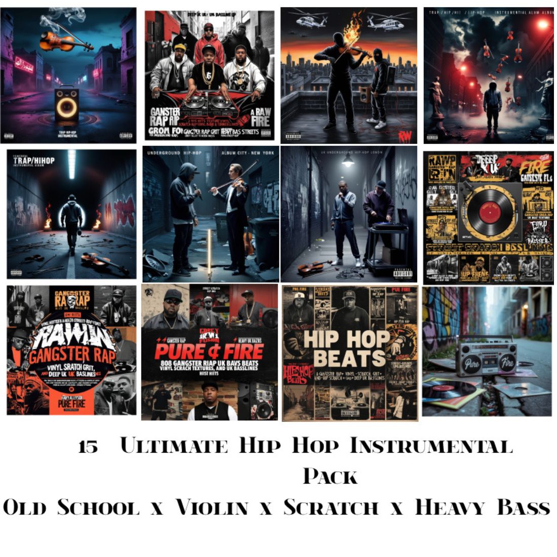 Retro Hip Hop Freestyle Beats cover image.