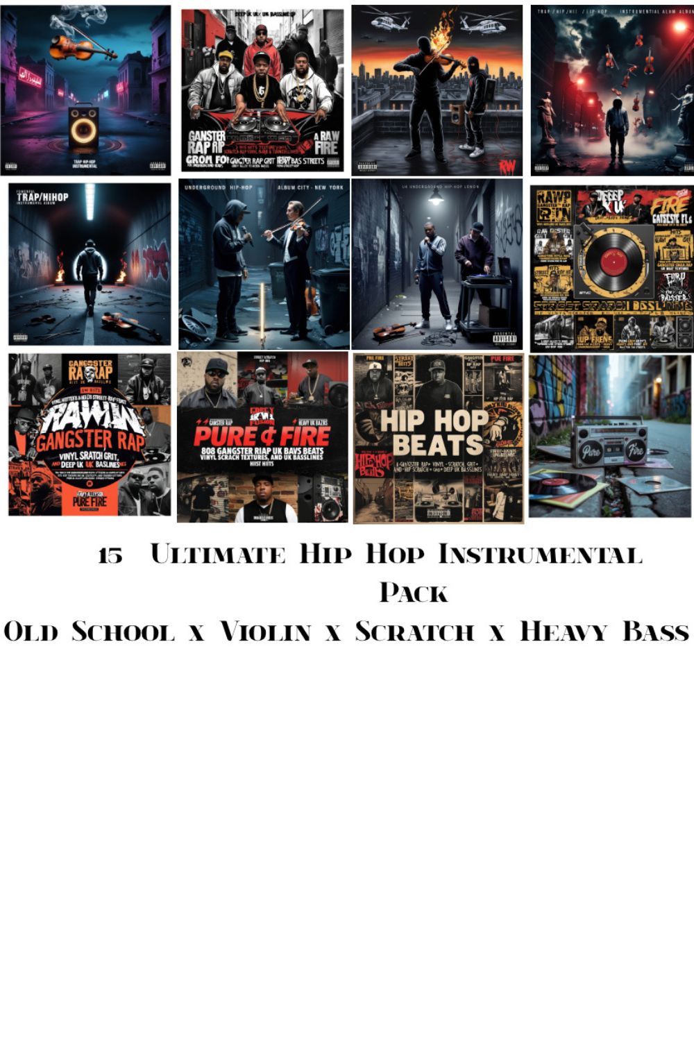 Retro Hip Hop Freestyle Beats pinterest preview image.