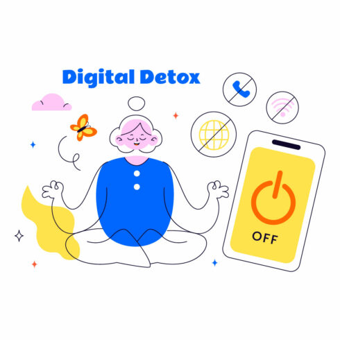 10 Digital Detox Illustration cover image.