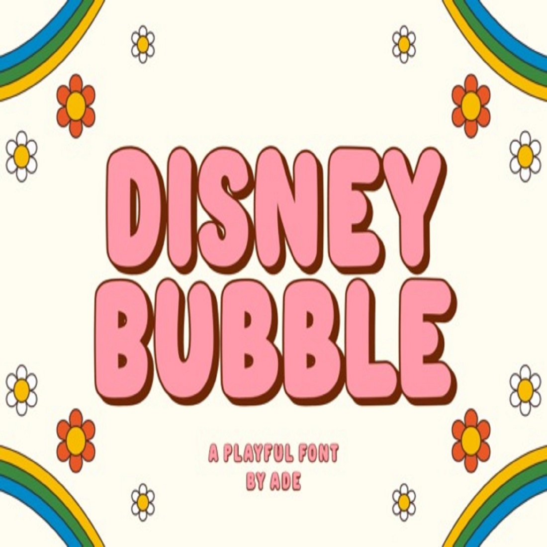 Disney Bubble Font cover image.