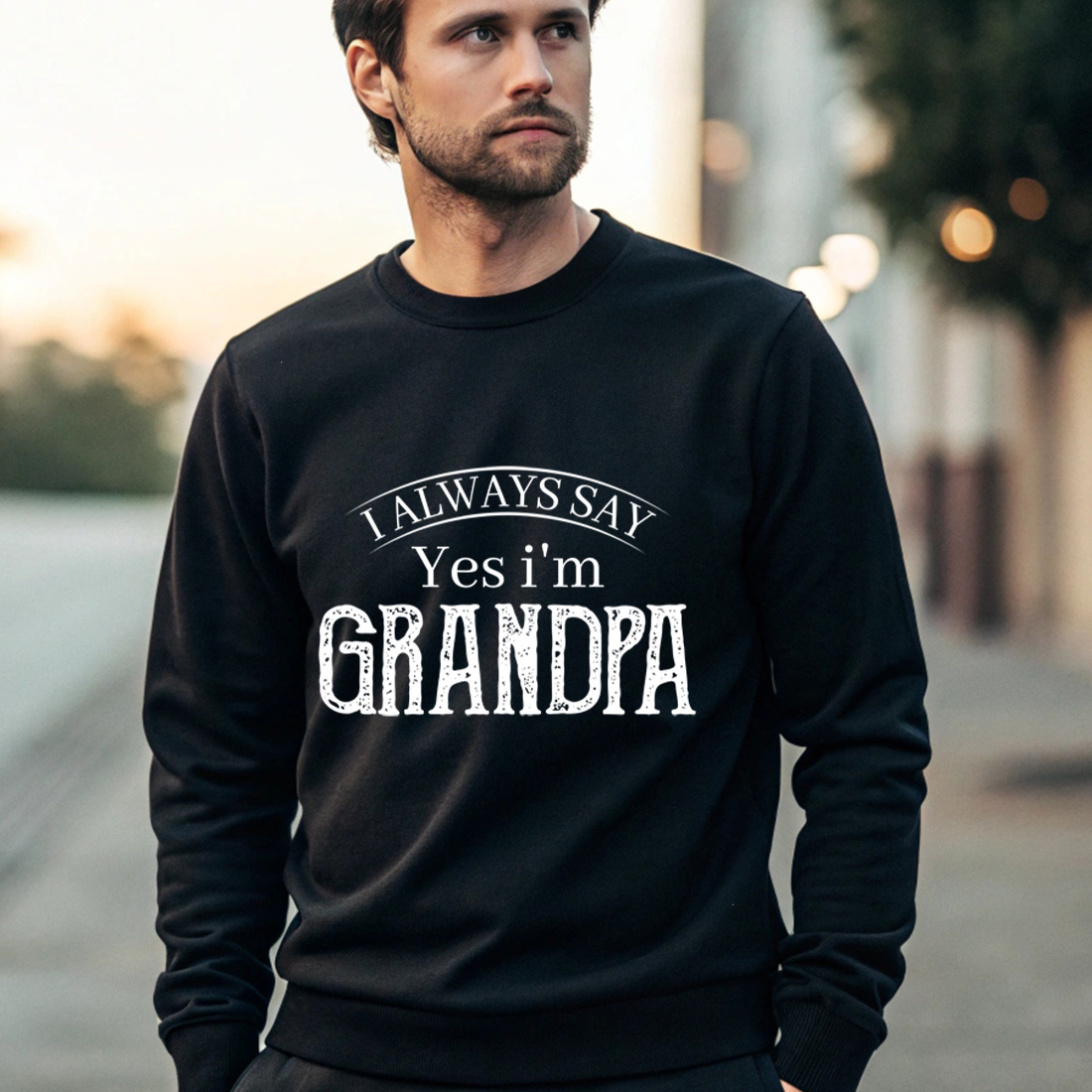 distressed style grandpa typography for gifts and apparel Graphic Design preview image.
