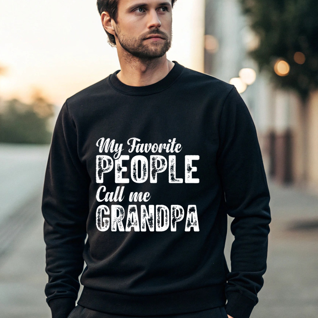 Distressed vintage typography for grandpa gift apparel and merchandise Graphic design preview image.