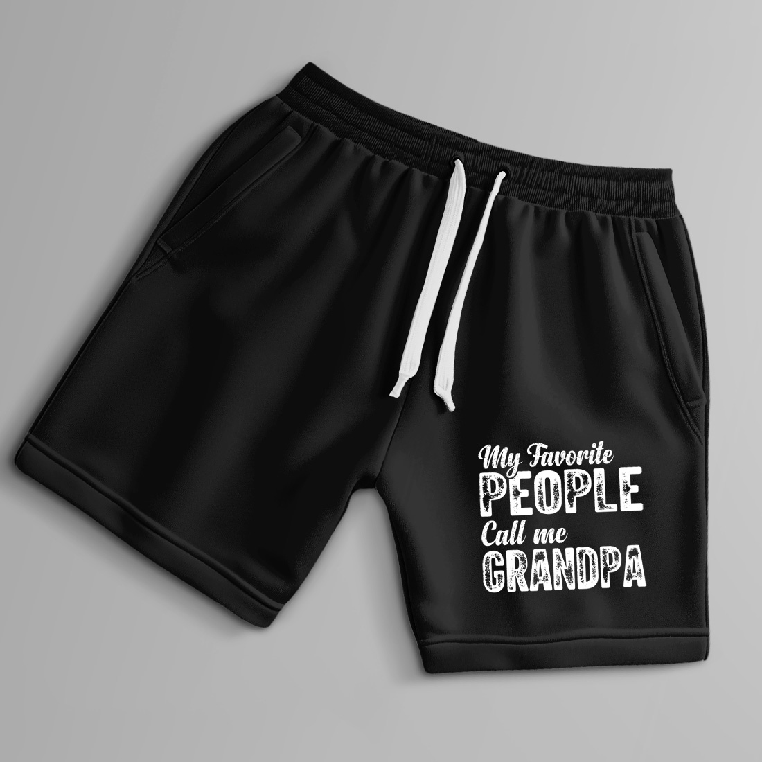 distressed vintage typography for grandpa gift apparel and merchandise. graphic design. 9 black shorts up 843