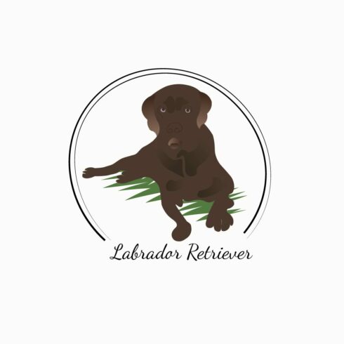 Labrador Retriever Dog logo Editable Vector Design cover image.
