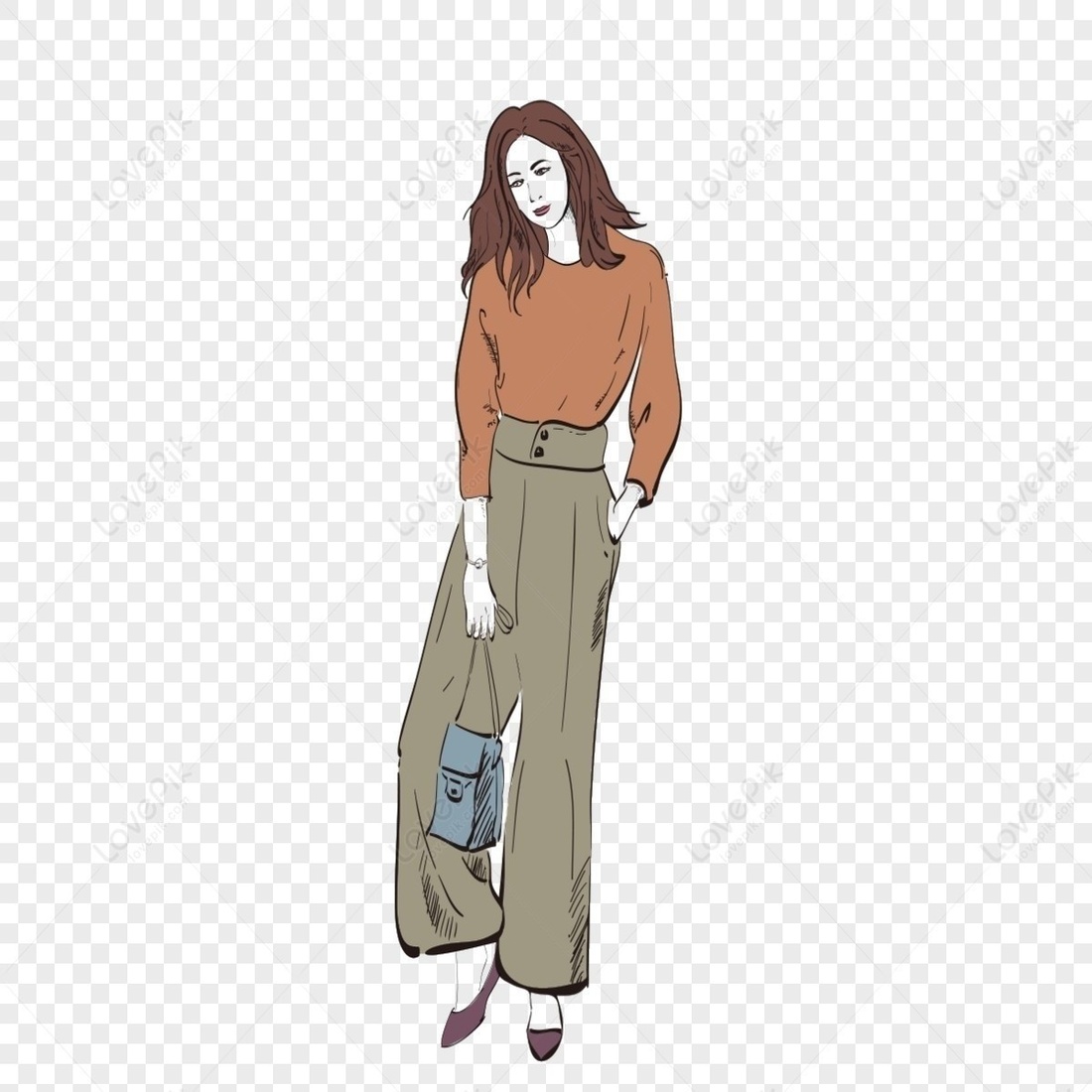 trendy fashion with flowers preview image.