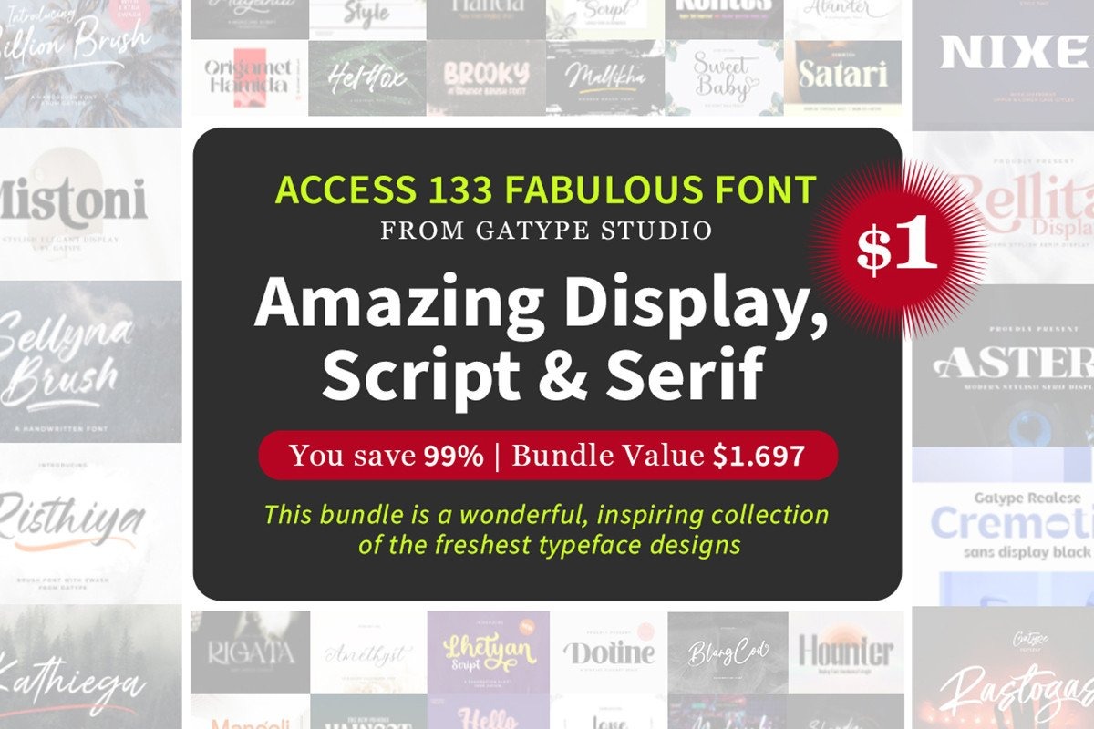 fabulous font collection bundle 189