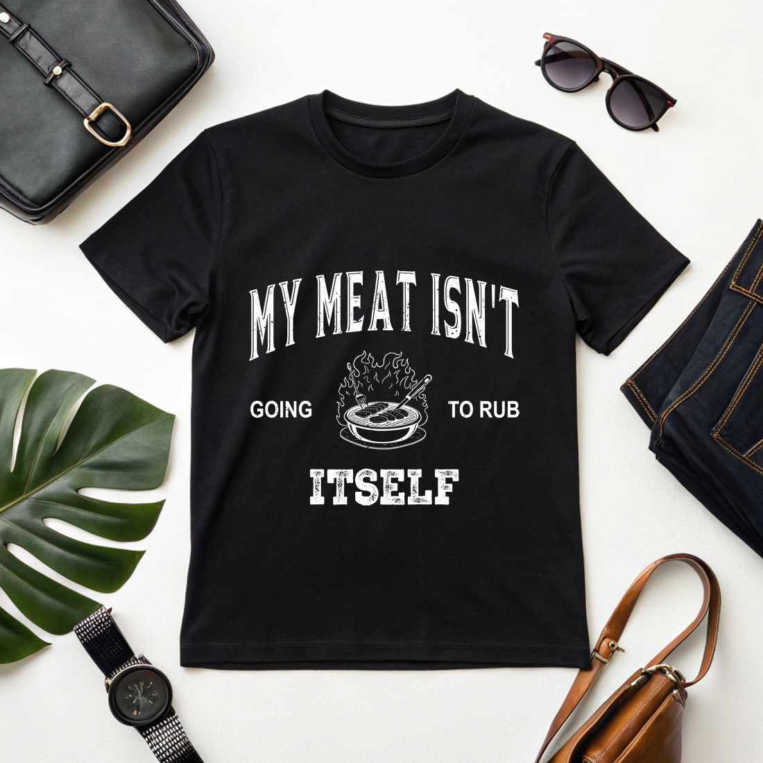 Fans Vintage Meat Smoking Joke Shirt for Pitmasters and Grill Bbq graphic design cover image.