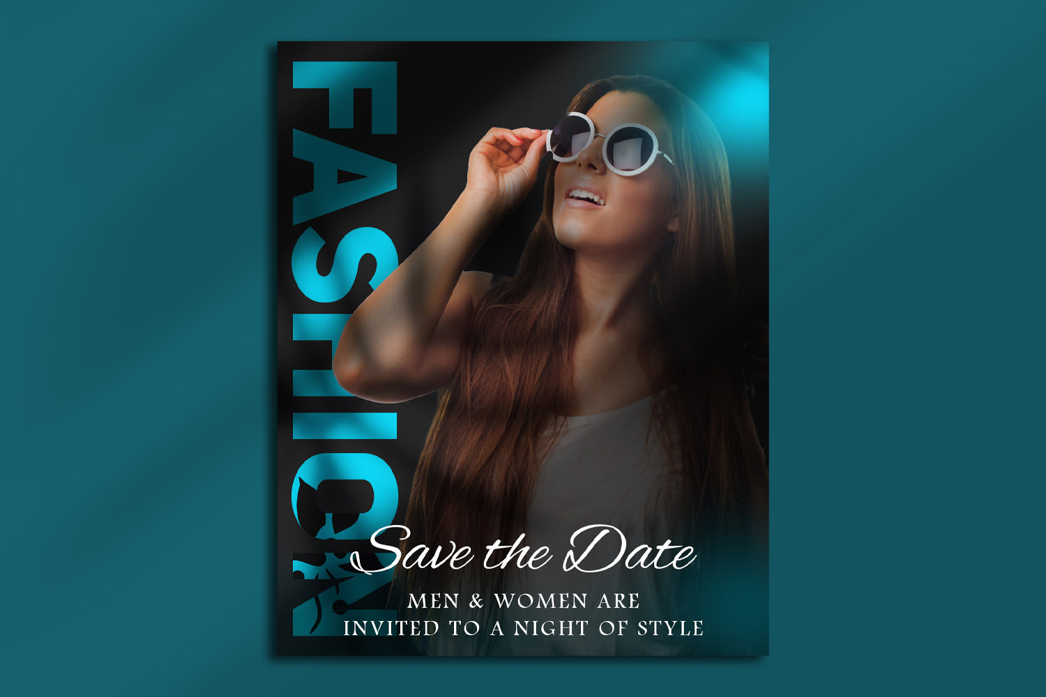 fashion night party flyer psd template 6 631
