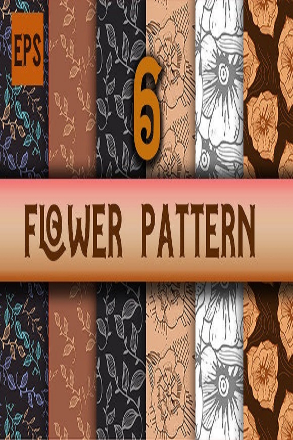 Flower Design to Pattern Fabric New pinterest preview image.
