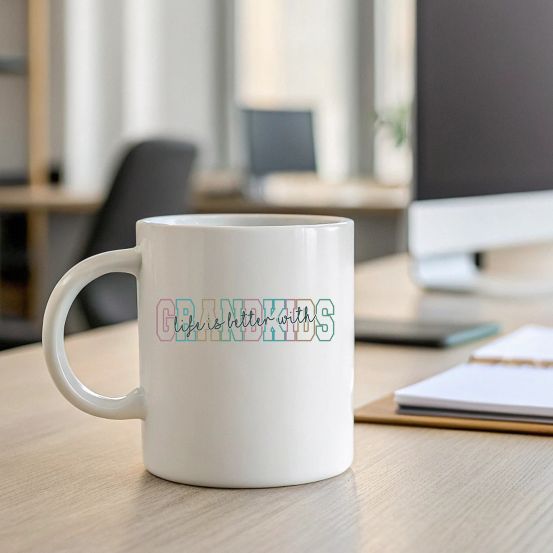 fun and loving graphic design ideal for proud grandparents and gift items. graphic design. 2 with mug mock up 699