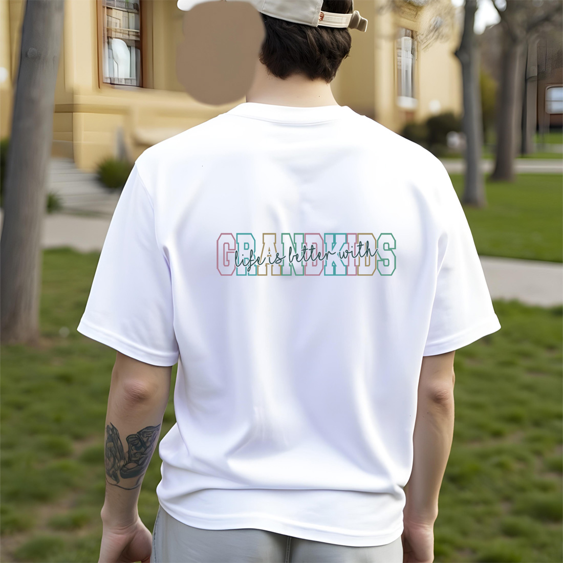 fun and loving graphic design ideal for proud grandparents and gift items. graphic design. 6 t shirt mock up 134