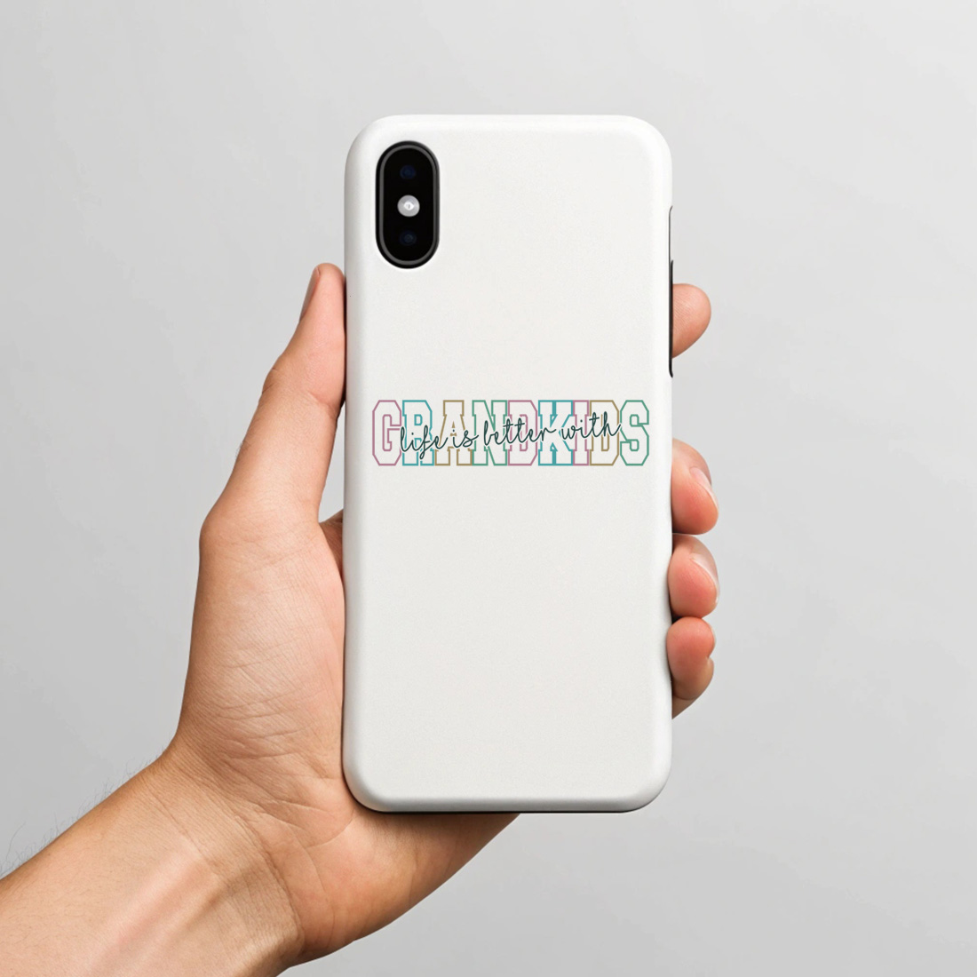 fun and loving graphic design ideal for proud grandparents and gift items. graphic design. 7 with phone case mock up 804