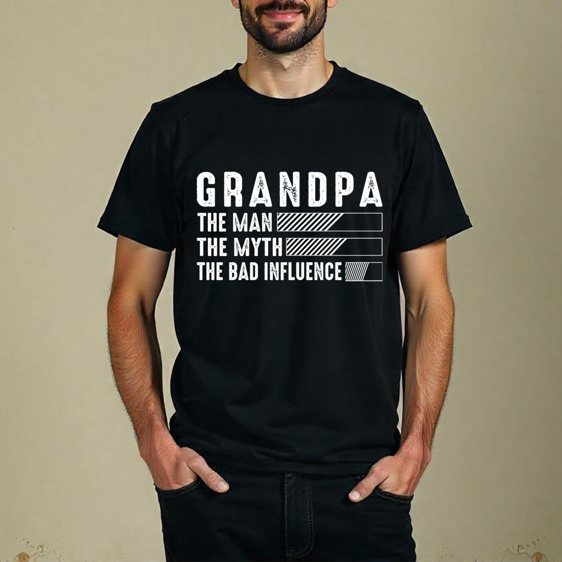grandpa humor graphic design for father’s day or birthday gift merchandise Graphic Design preview image.