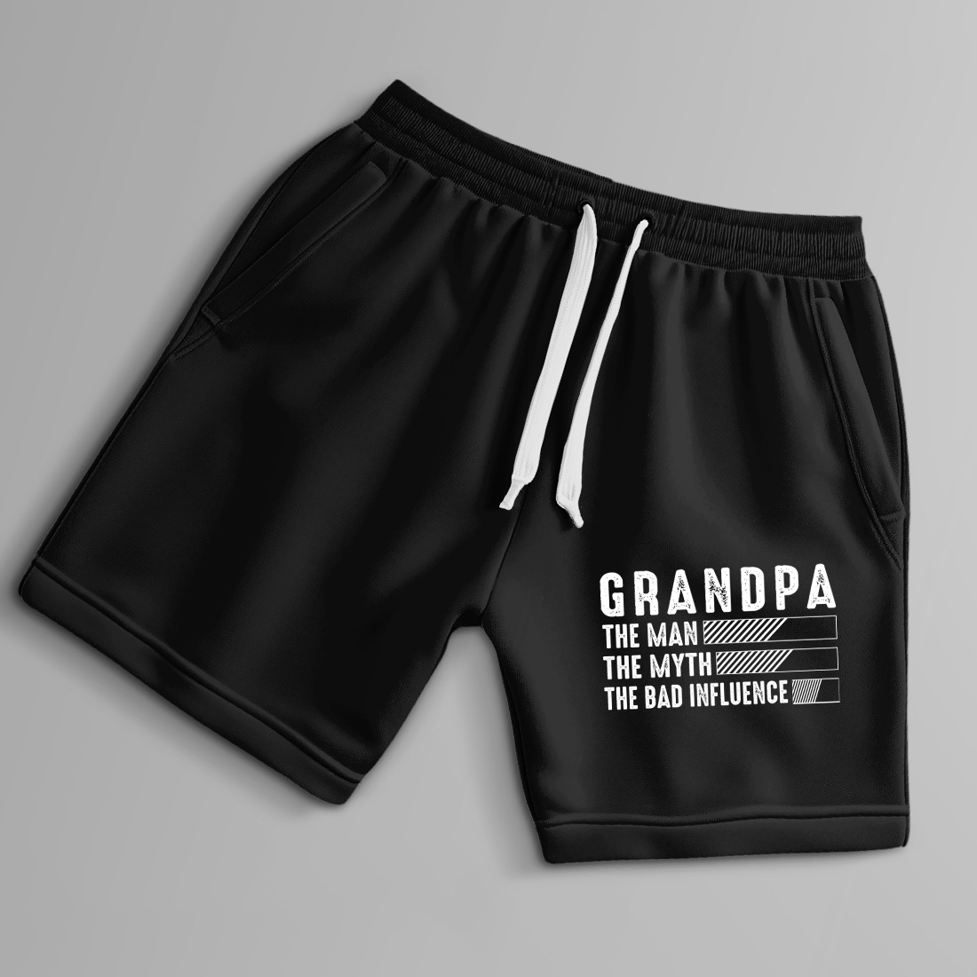 grandpa humor graphic design for fathers day or birthday gift merchandise. graphic design. 9 black shorts up 72