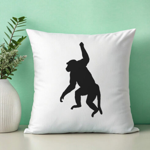 Baboon Silhouette Set – Wild Animal Vector Collection in Black Silhouette Style cover image.